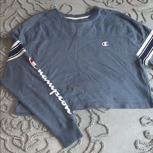 Champion Reverse Weave long sleeve crop top